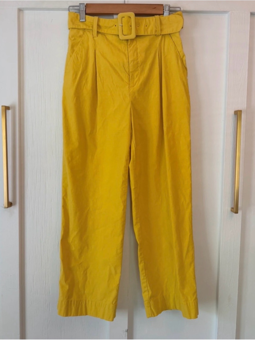 Anthropologie Women's Trousers, Size 0. Color: Yellow.